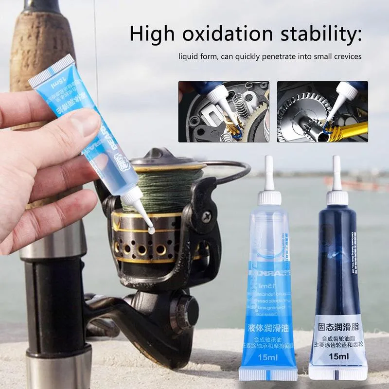 Reel Grease - ตกปลา Reel น้ํามันหล่อลื่น 15ml Reel ทําความสะอาดเนยจาระบี