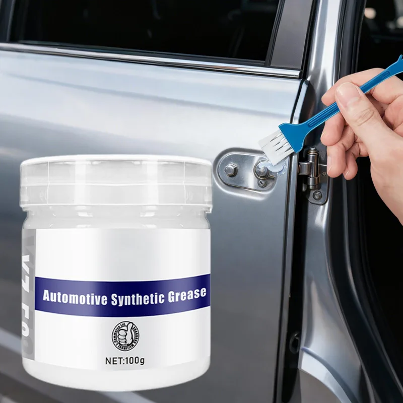 Reel Grease - จาระบีลดเสียงรบกวนสำหรับอุณหภูมิสูง 100 กรัม น้ำมันหล่อลื่นอเนกประสงค์สำหรับรถยนต์ รางประตูโรงรถ บานพับ