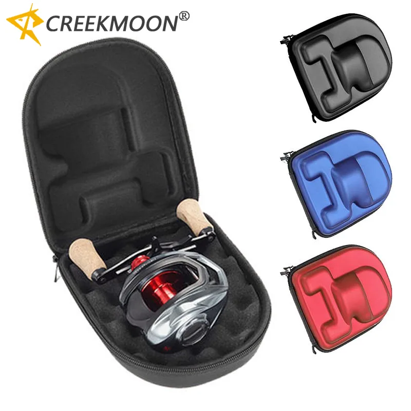 Spincast Reel - กระเป๋าใส่รอกตกปลาแบบมีแผ่นรอง EVA สำหรับรอกเบทคาสติ้ง ทำจากนีโอพรีนขึ้นรูป น้ำหนักเบา ทนทาน