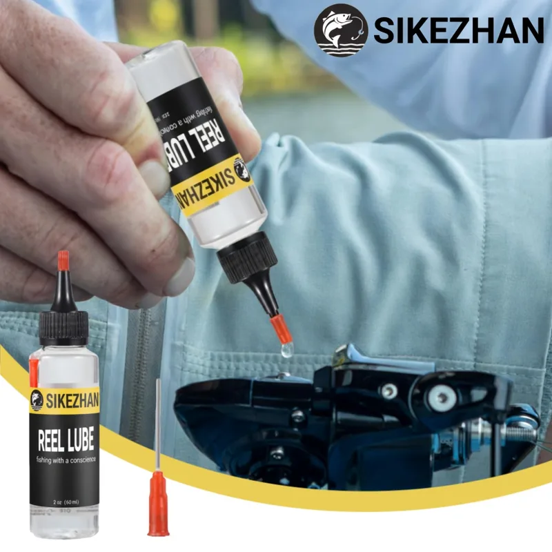 Reel Repair Kit - น้ำมันหล่อลื่นเกรดมารีนพร้อมอุปกรณ์จ่ายน้ำมันแบบแม่นยำสำหรับรอกตกปลา มอเตอร์เรือ ดาวน์ริกเกอร์ น้ำมันหล่อลื่นบำรุงรักษาป้องกันสนิมในน้ำเค็ม