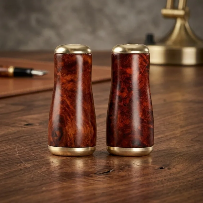 Reel Handle - 2 ชิ้น ลูกบิดมือหมุนรอกตกปลา ทำจากไม้ ลื่นไหล ทรงกระบอก