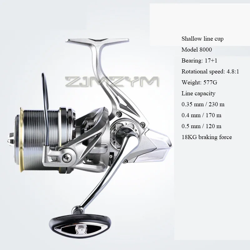 Reel Spare Spool - 18KG ลากขนาดใหญ่ตกปลา Reels ตกปลาทะเลกันน้ํา SPINNING Reel