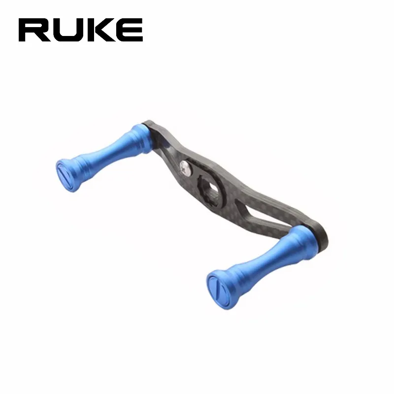 Ice Fishing Reel - Ruke ใหม่หล่อ Reel คาร์บอนและโลหะวัสดุลูกบิดหกสีความยาว 90 มม.Baitcasting