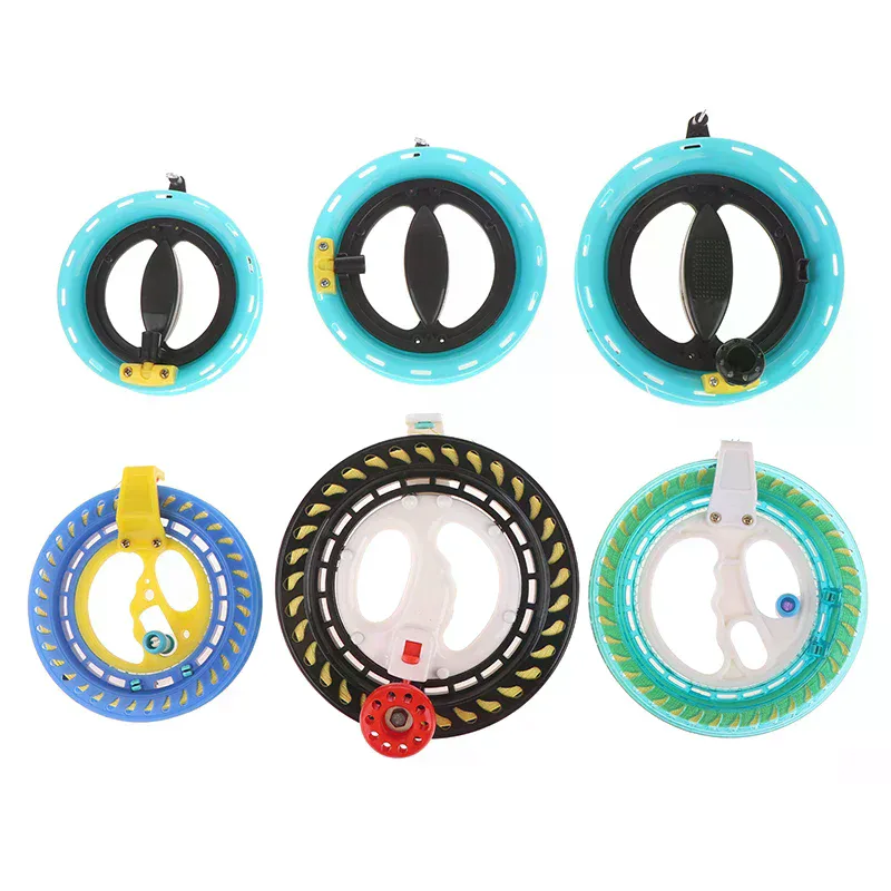 Fly Reel - ที่จับแบบวงกลมสำหรับเล่นว่าวกลางแจ้ง 1 ชิ้น พร้อมรอกสายว่าว 100-400 เมตร
