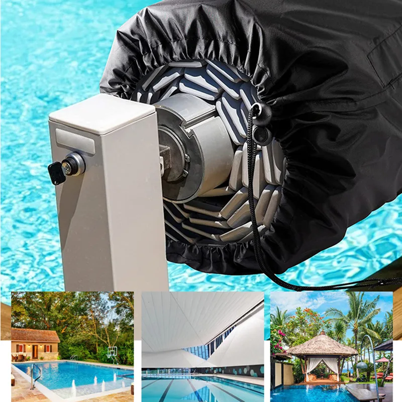 Reel Cover - ฝาครอบม้วนผ้าคลุมสระว่ายน้ำ ฝาครอบป้องกันสำหรับม้วนผ้าคลุมโซลาร์เซลล์ กันน้ำ ทนรังสียูวี สำหรับสระว่ายน้ำแบบฝังดิน