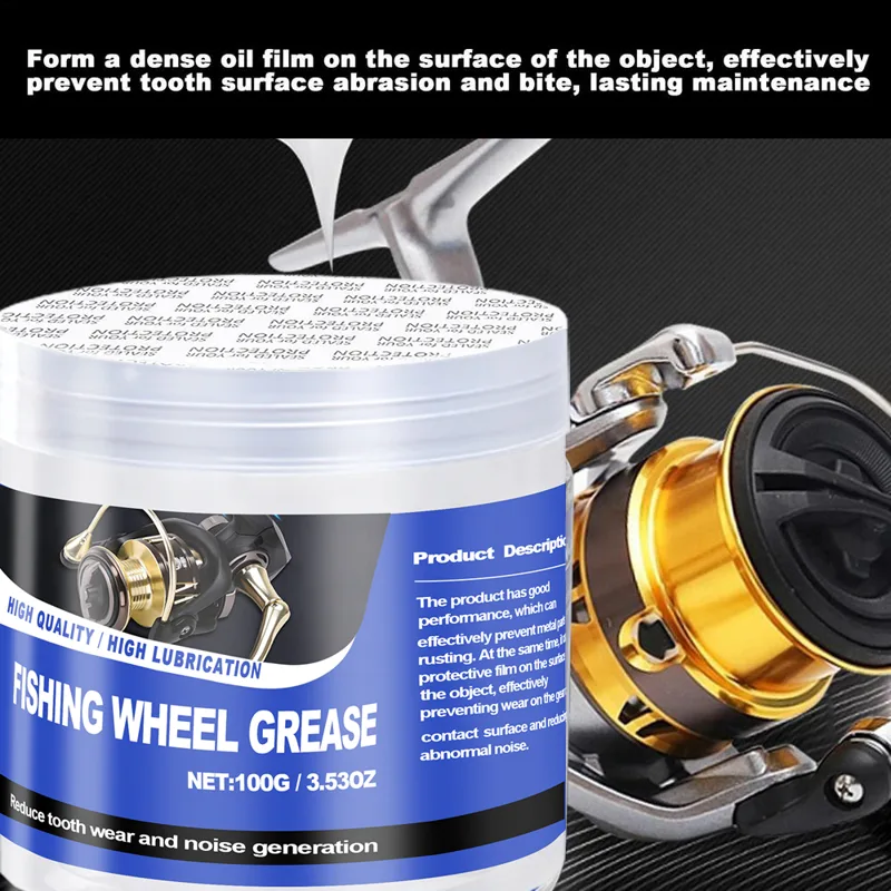 Reel Grease - 50g /100g น้ำมันหล่อลื่นรอกตกปลา น้ำมันหล่อลื่นรอกตกปลา น้ำมันหล่อลื่นรอกตกปลาที่มีประสิทธิภาพ อุปกรณ์ดูแลรอกตกปลา