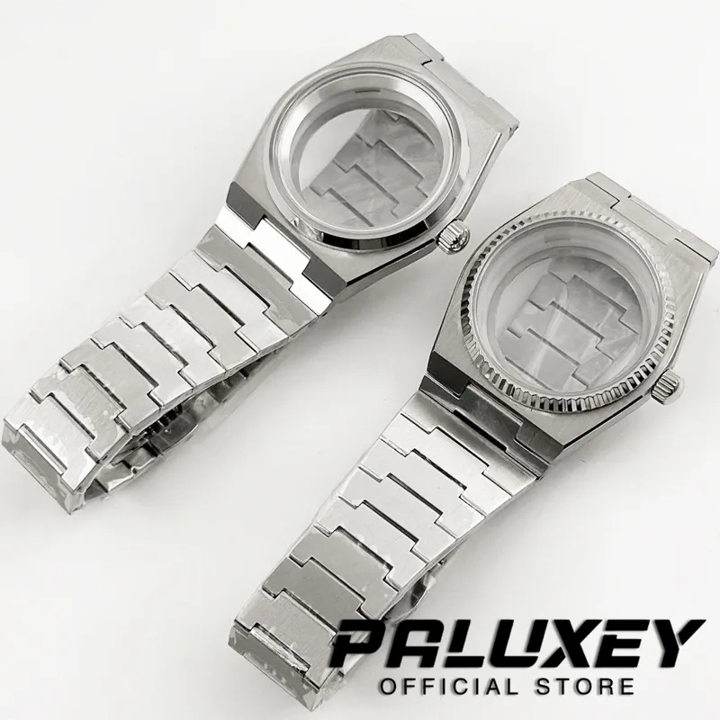 Reel Case - PRX NH35 40 มม.แหวนเงิน Sapphire คริสตัล