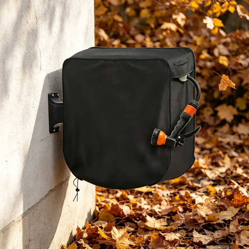 Reel Bag - ฝาครอบม้วนสายยาง 420D กันน้ำ ทรงสี่เหลี่ยม สำหรับเก็บสายยางในสวน ติดตั้งง่าย