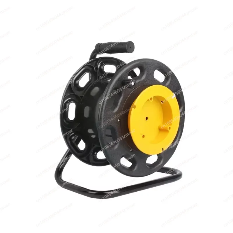 Reel Handle - ม้วนสายไฟเบอร์ออปติกพลาสติกสำหรับสัญญาณวิดีโอ SDI, ดรัมม้วนสายเปล่าพร้อมที่จับ, น้ำหนักเบาสำหรับสตูดิโอและใช้งานกลางแจ้ง