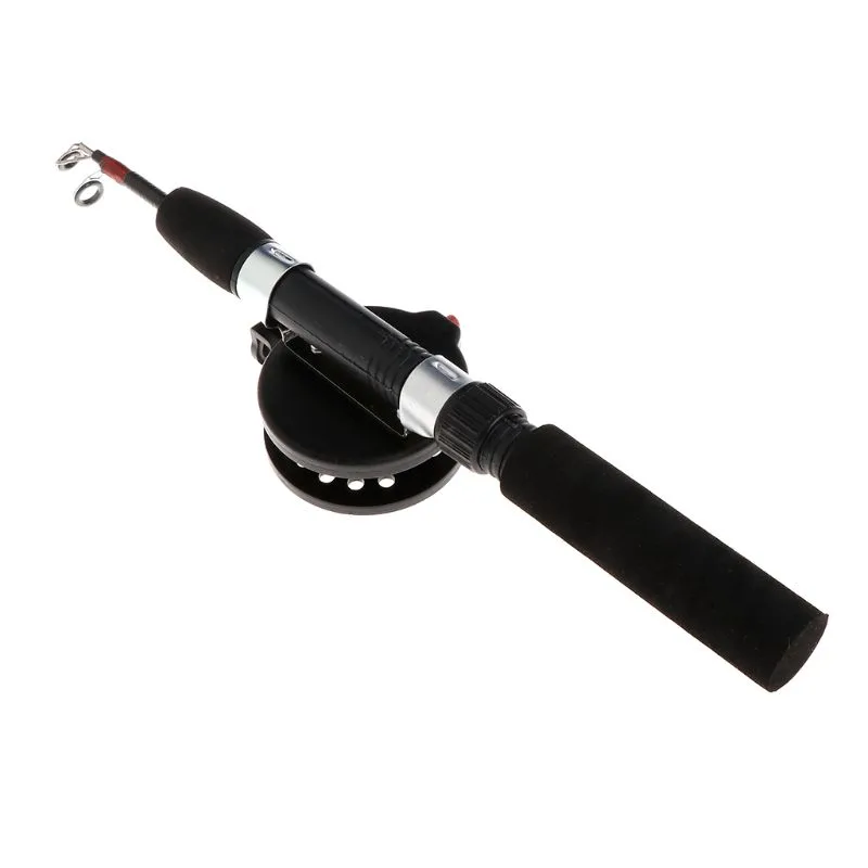 Ice Fishing Reel - YD61 1 ชุดเบ็ดตกปลาพร้อมรอกตกปลาแบบสั้นพกพาขนาดเล็กฤดูหนาวน้ำแข็งกลางแจ้ง