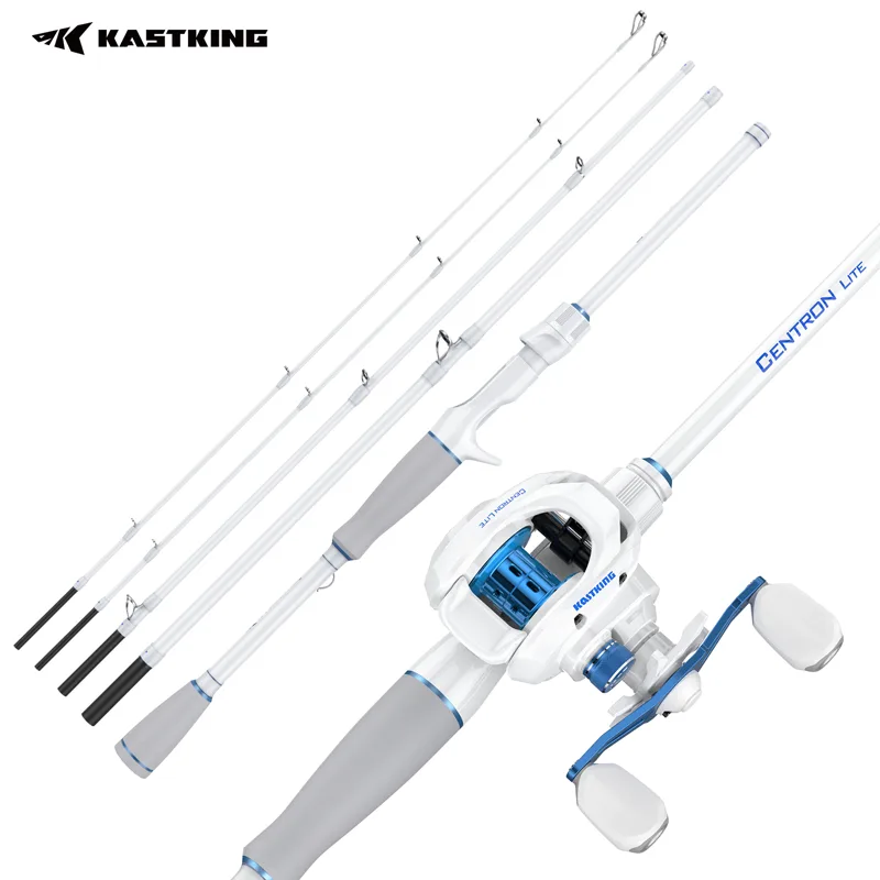Trolling Reel - ชุดคันเบ็ดตกปลาแบบพกพา KastKing Centron Lite พร้อมรอกเบทคาสติ้ง น้ำหนักเบา
