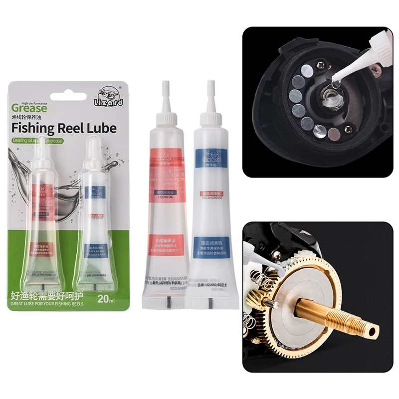 Fly Reel - รอกตกปลา Grease Reel Care รอกตกปลาน้ํามันจาระบีการบํารุงรักษาอุปกรณ์ตกปลาสําหรับหล่อลื่นชิ้นส่วนแรงเสียดทานโลหะ