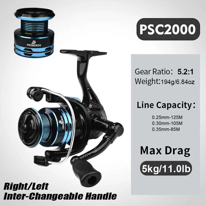 รอกตกปลาโลหะแบบหมุน รุ่น 2000  - Ice Fishing Reel บทวิจารณ์และราคา