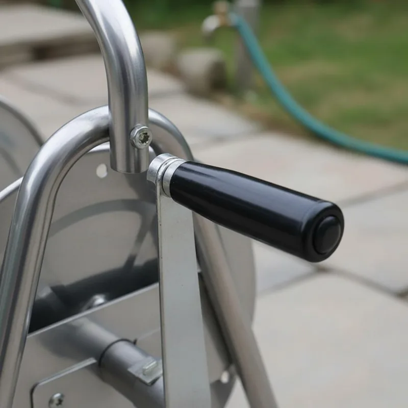 ม้วนเก็บสายยางโลหะแบบหนาพิเศษ  - Reel Handle บทวิจารณ์และราคา