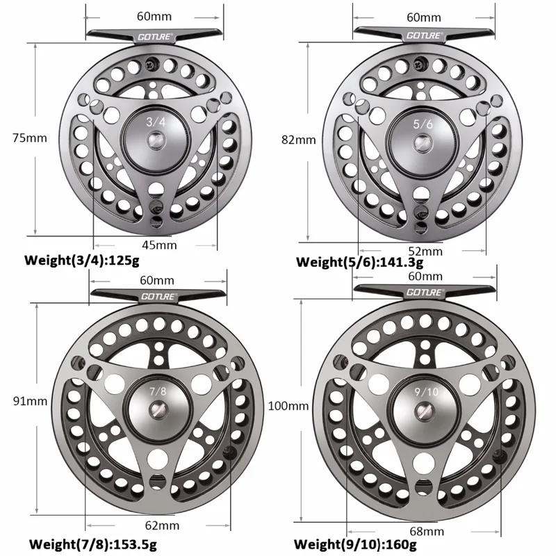 Goture Fly Fishing Reel 3/4 5/ - Reel Spare Spool บทวิจารณ์และราคา