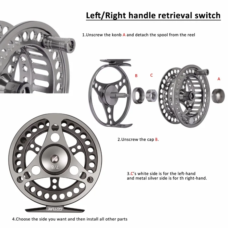 Goture Fly Fishing Reel 3/4 5/ - Reel Spare Spool บทวิจารณ์และราคา