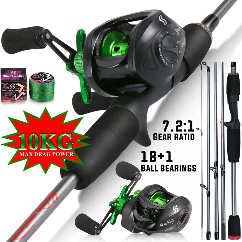 Sougayilang ตกปลา Rod Combo 1. - Spincast Reel บทวิจารณ์และราคา
