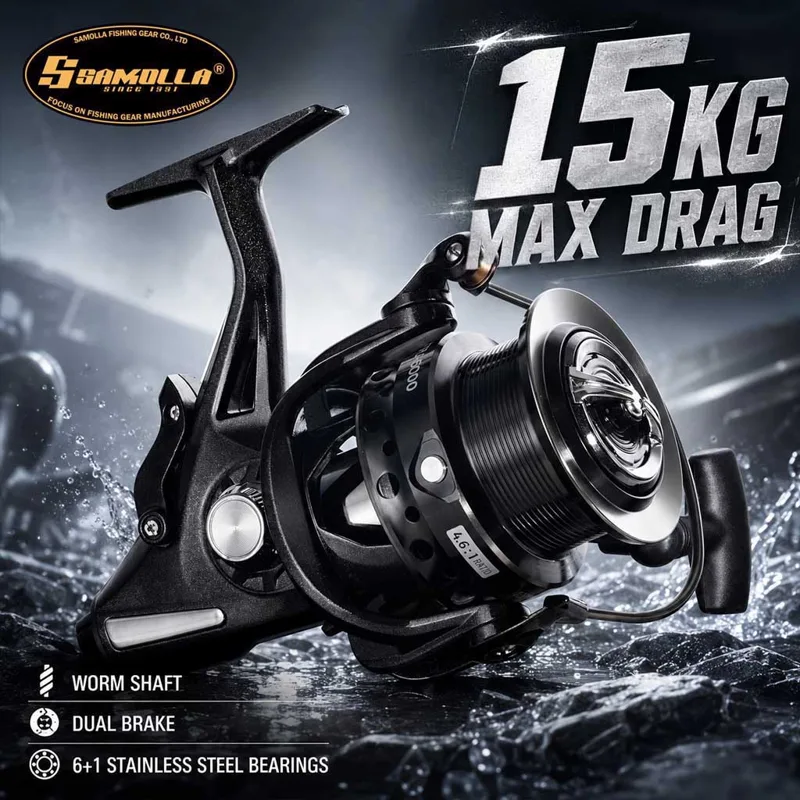 รอกตกปลาแบบหมุน SAMOLLA พร้อมร - Reel Drag Knob บทวิจารณ์และราคา