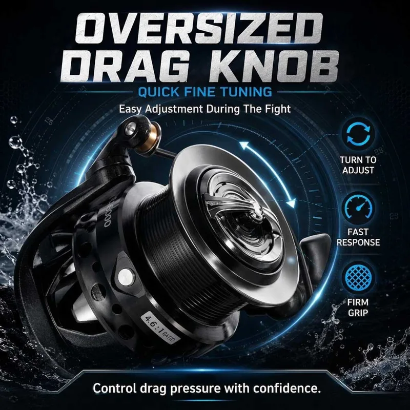 รอกตกปลาแบบหมุน SAMOLLA พร้อมร - Reel Drag Knob บทวิจารณ์และราคา