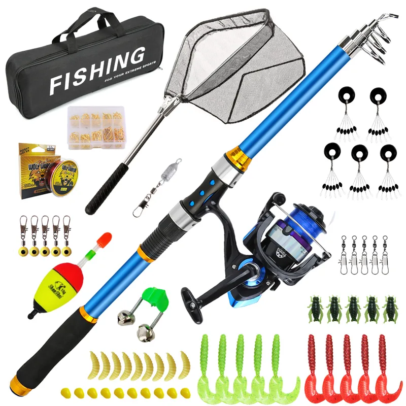 2.1-3.6M Telescopic Glass Fibe - Spincast Reel บทวิจารณ์และราคา