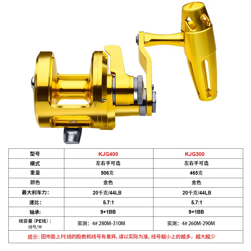 KJG400 รอกตกปลาแบบโลหะเต็มรูปแ - Ice Fishing Reel บทวิจารณ์และราคา