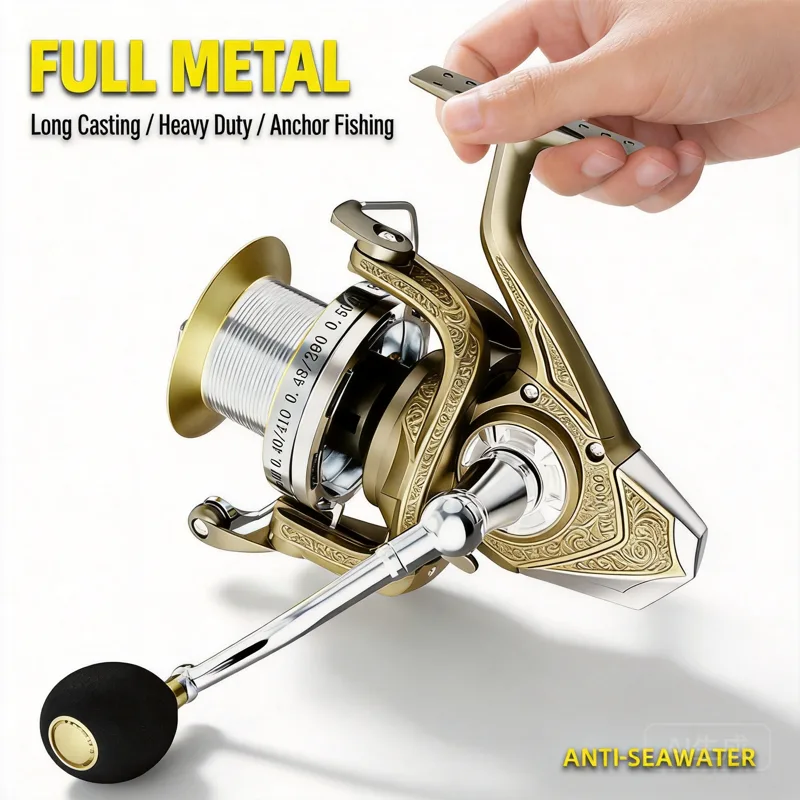 รอกสปินนิ่งโลหะเต็มรูปแบบสำหรั - Surf Reel บทวิจารณ์และราคา