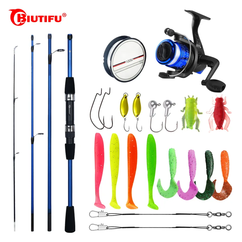 Biutifu ชุดเบ็ดตกปลาปั่น1.8/2. - Spincast Reel บทวิจารณ์และราคา
