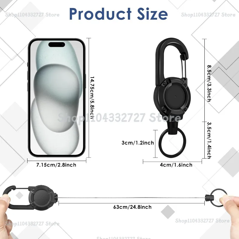 1/2/4 ชิ้น ที่ยึดบัตรแบบยืดหดไ - Reel Bag บทวิจารณ์และราคา